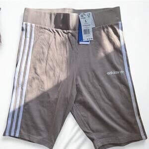 Adidas women L biker shorts new with tags